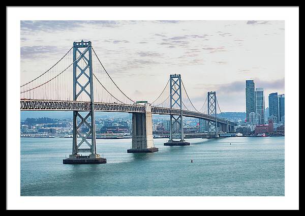 San Francisco Oakland Bay Bridge 1 - Framed Print