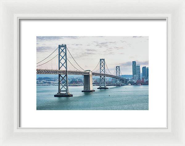 San Francisco Oakland Bay Bridge 1 - Framed Print