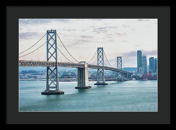 San Francisco Oakland Bay Bridge 1 - Framed Print