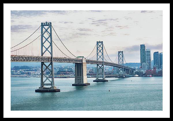 San Francisco Oakland Bay Bridge 1 - Framed Print