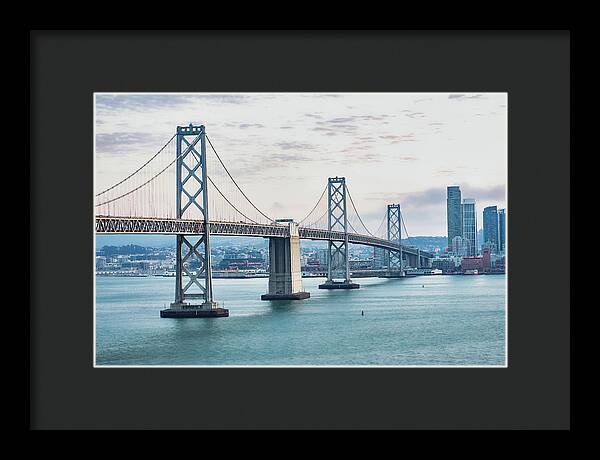 San Francisco Oakland Bay Bridge 1 - Framed Print