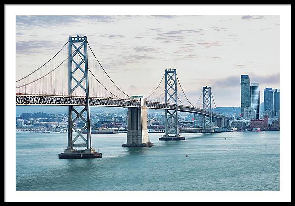 San Francisco Oakland Bay Bridge 1 - Framed Print