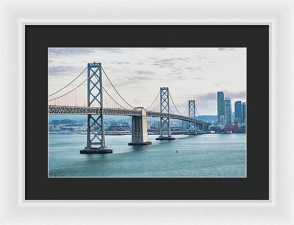 San Francisco Oakland Bay Bridge 1 - Framed Print