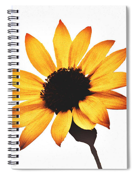 Sunny Sunflower Painting Art 1 - Spiral Notebook