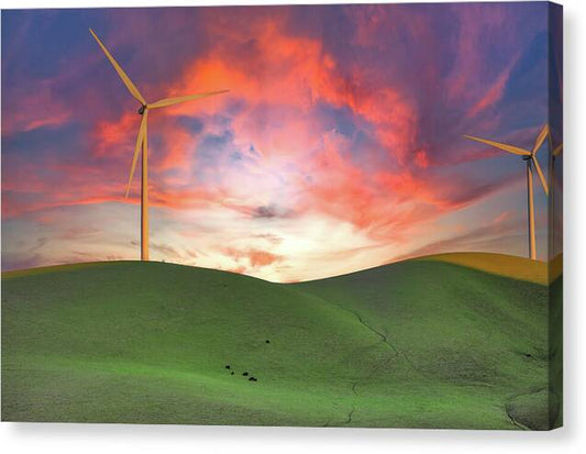 Sunset sky Turnibe Landscape 1 - Canvas Print