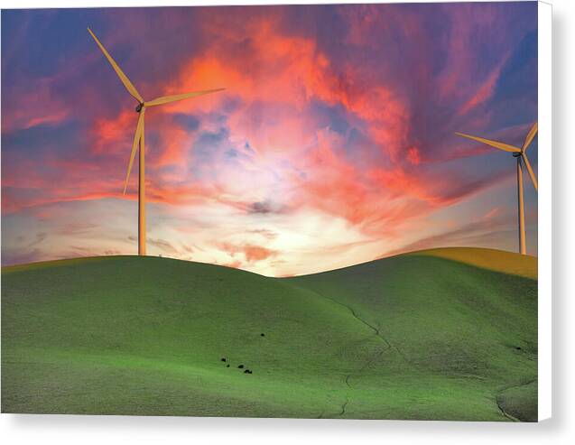 Sunset sky Turnibe Landscape 1 - Canvas Print