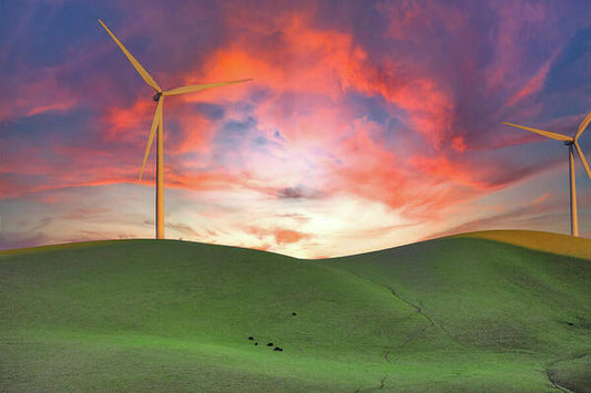 Sunset sky Turnibe Landscape 1 - Art Print