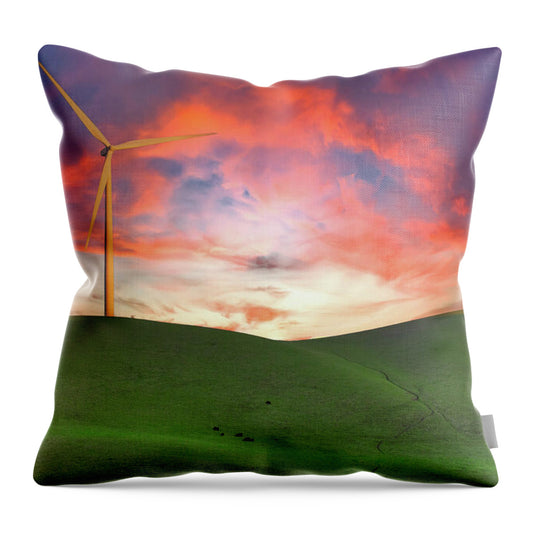 Sunset sky Turnibe Landscape 1 - Throw Pillow