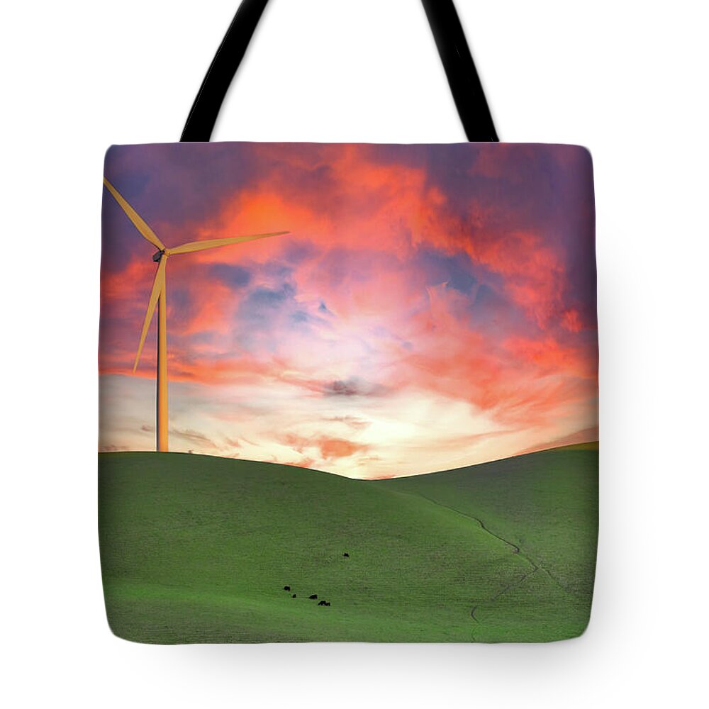 Sunset sky Turnibe Landscape 1 - Tote Bag