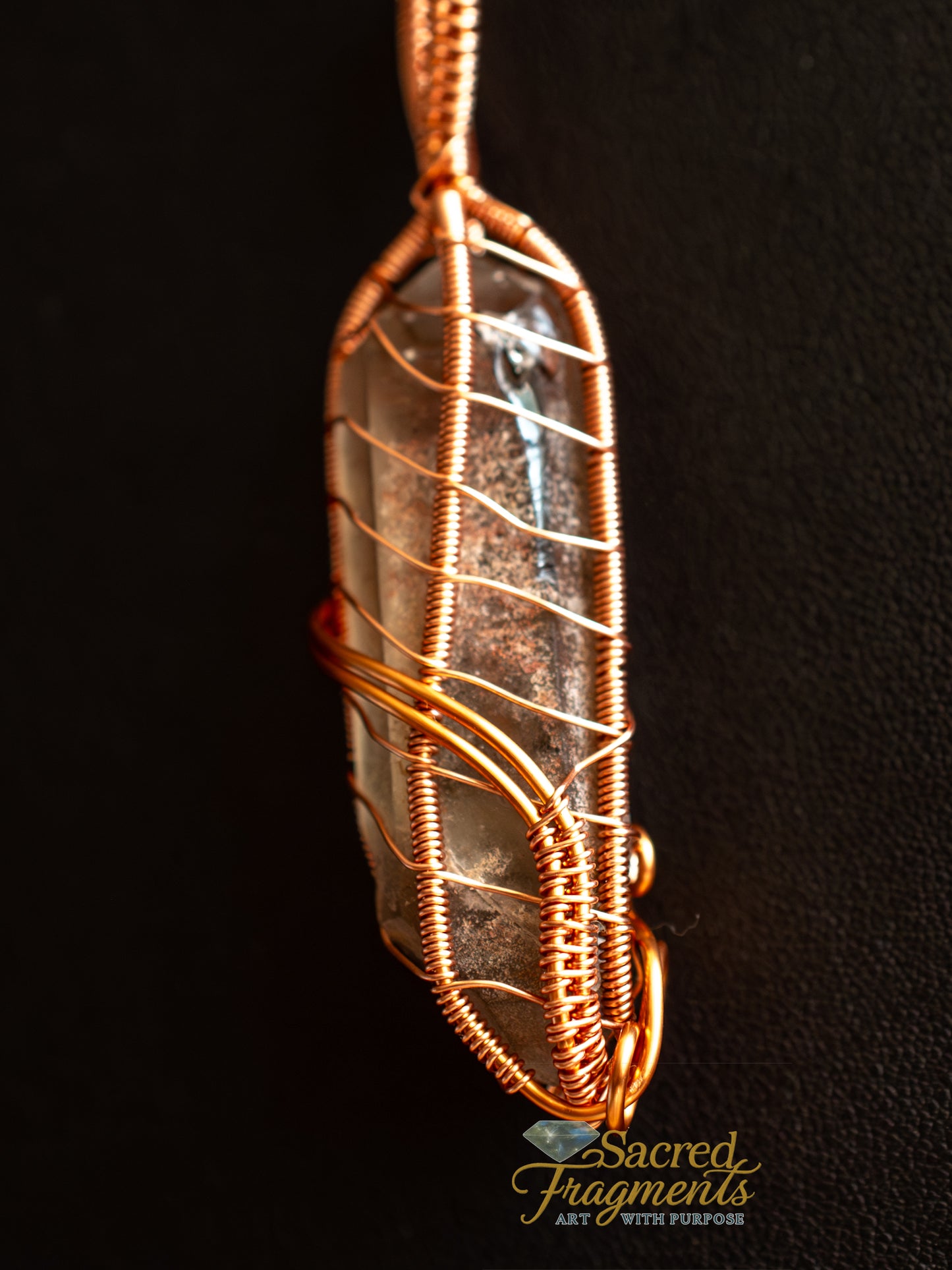 The Angel's Navigator Copper Wrapped Pendant