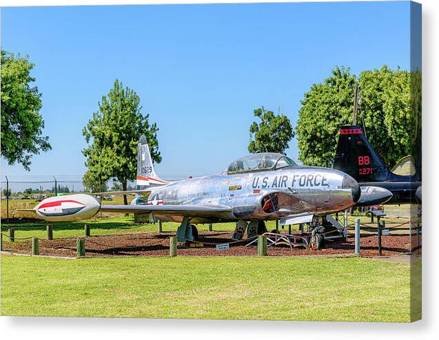 Castle Air Force Base Plane Displayed 11 - Canvas Print