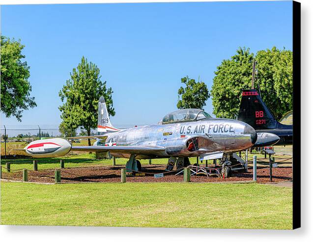 Castle Air Force Base Plane Displayed 11 - Canvas Print