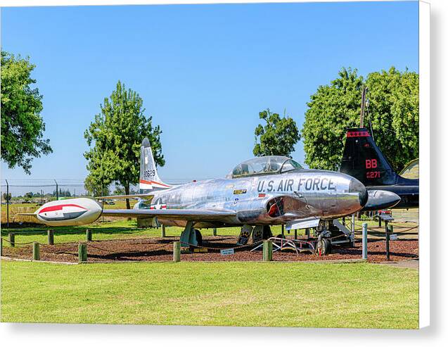 Castle Air Force Base Plane Displayed 11 - Canvas Print