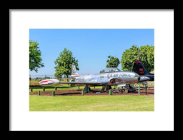 Castle Air Force Base Plane Displayed 11 - Framed Print