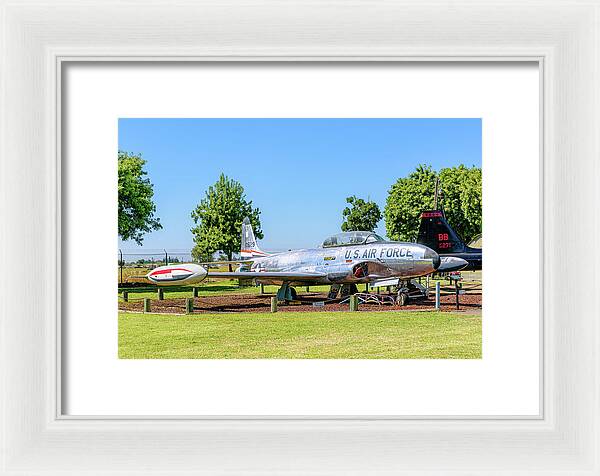 Castle Air Force Base Plane Displayed 11 - Framed Print