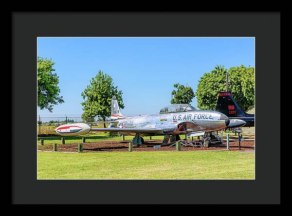 Castle Air Force Base Plane Displayed 11 - Framed Print