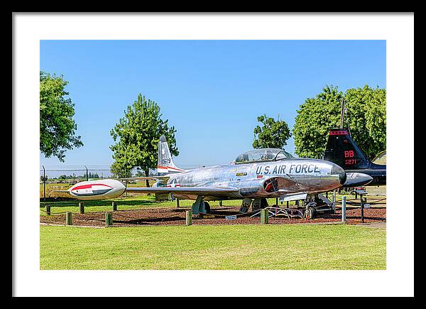 Castle Air Force Base Plane Displayed 11 - Framed Print