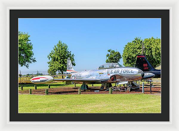 Castle Air Force Base Plane Displayed 11 - Framed Print
