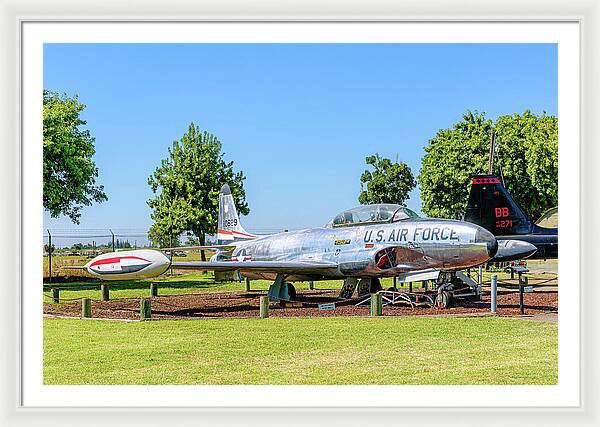 Castle Air Force Base Plane Displayed 11 - Framed Print