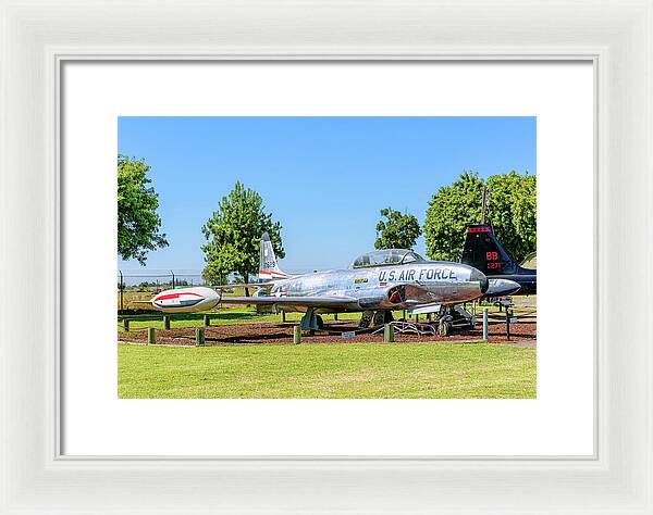 Castle Air Force Base Plane Displayed 11 - Framed Print