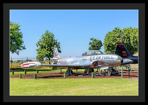 Castle Air Force Base Plane Displayed 11 - Framed Print