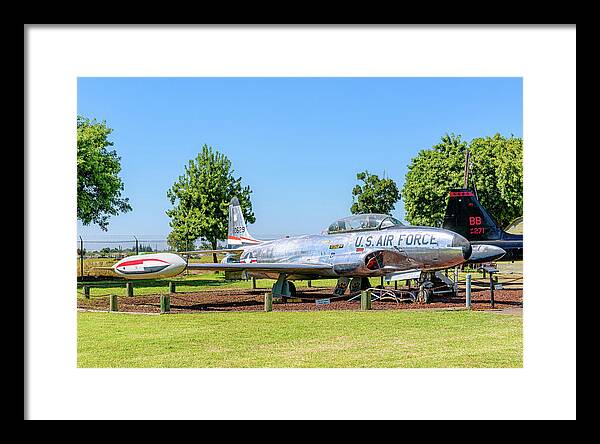 Castle Air Force Base Plane Displayed 11 - Framed Print