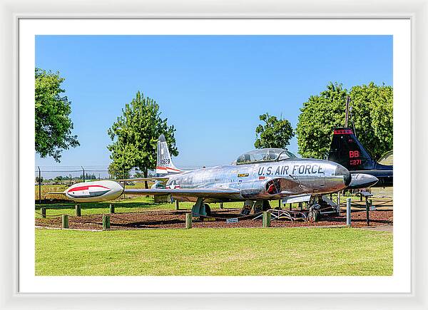 Castle Air Force Base Plane Displayed 11 - Framed Print