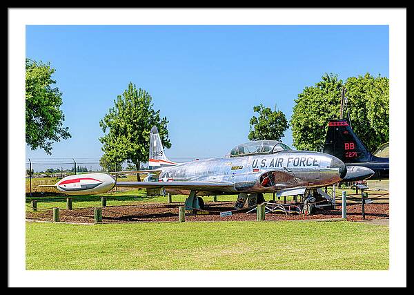 Castle Air Force Base Plane Displayed 11 - Framed Print