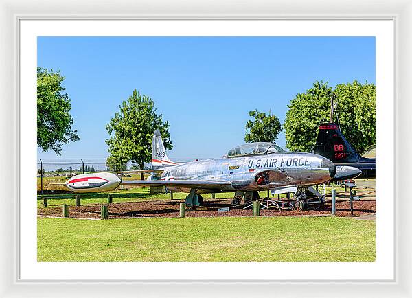 Castle Air Force Base Plane Displayed 11 - Framed Print