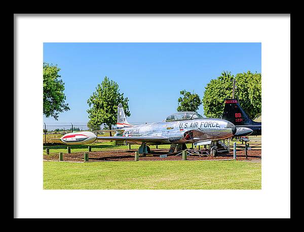 Castle Air Force Base Plane Displayed 11 - Framed Print