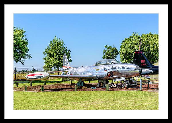 Castle Air Force Base Plane Displayed 11 - Framed Print