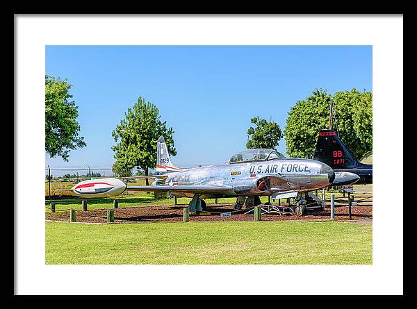 Castle Air Force Base Plane Displayed 11 - Framed Print