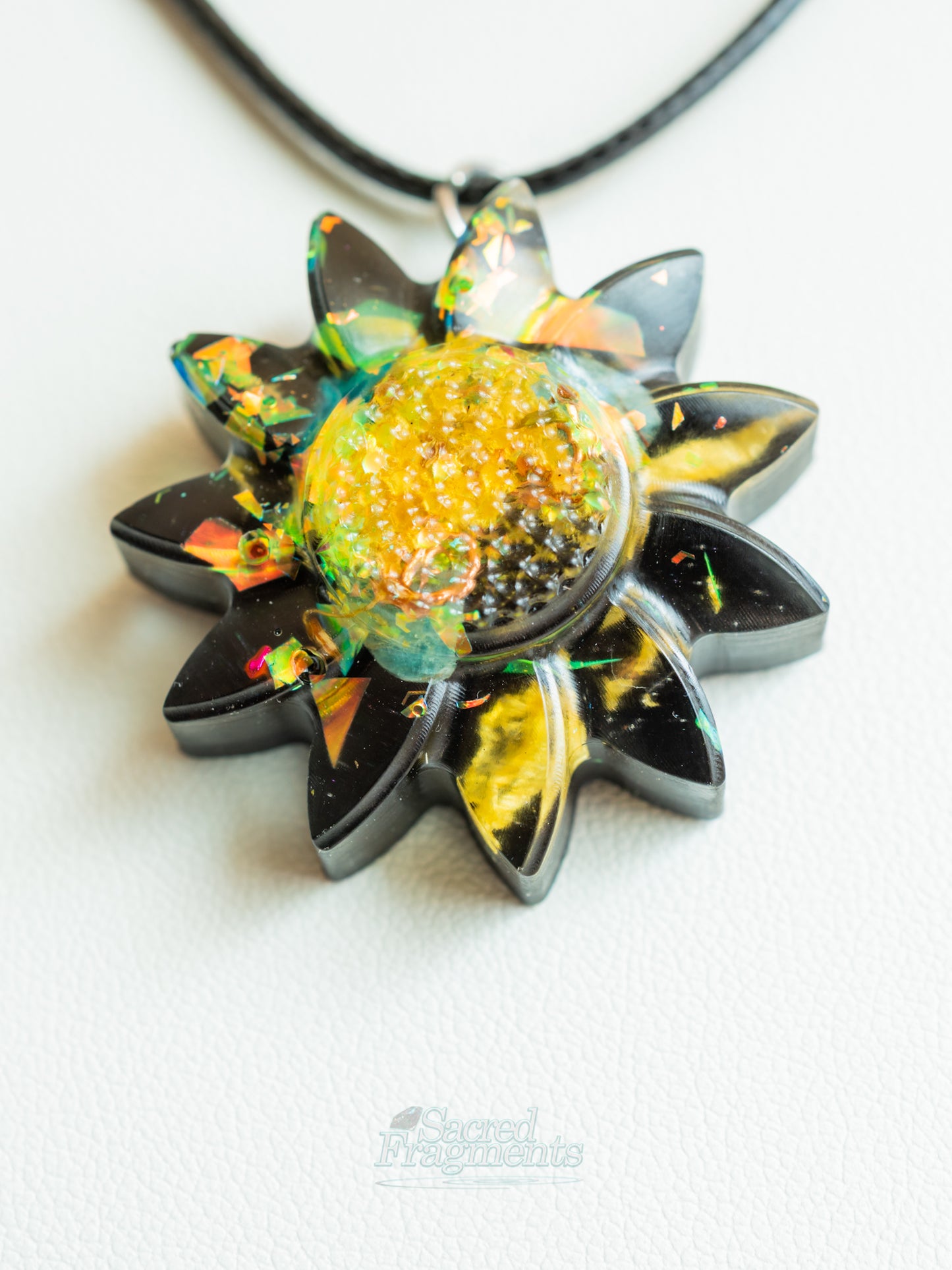 Yellow Sunflower Orgone Pendant