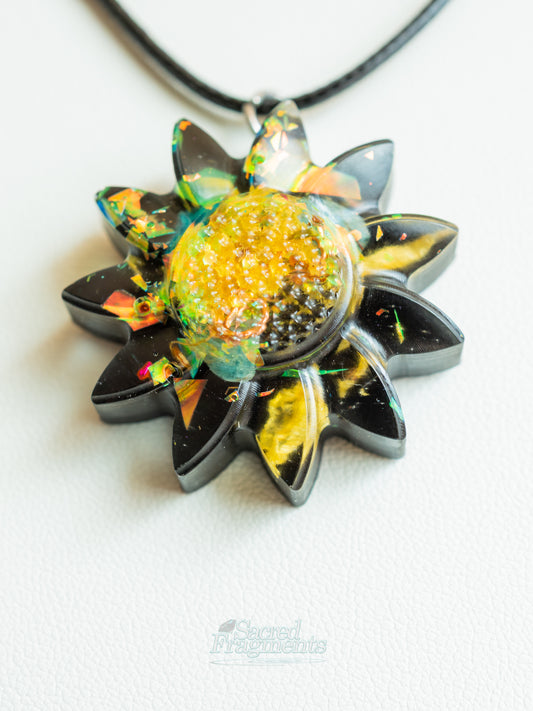 Yellow Sunflower Orgone Pendant