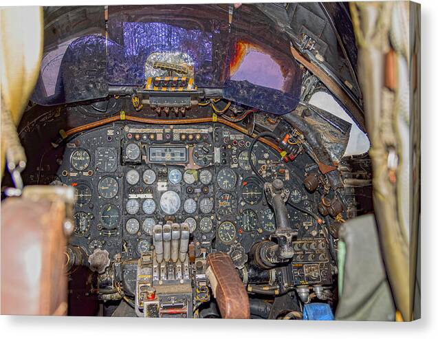 Castle Air Force Base Inside the Cockpit 2 - Canvas Print