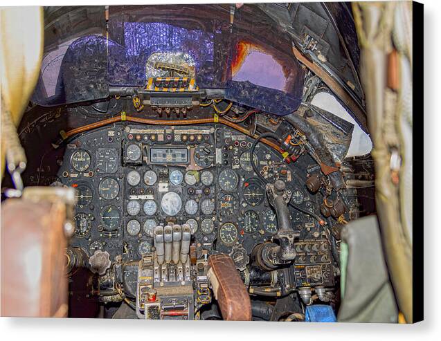 Castle Air Force Base Inside the Cockpit 2 - Canvas Print