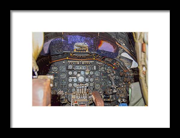 Castle Air Force Base Inside the Cockpit 2 - Framed Print