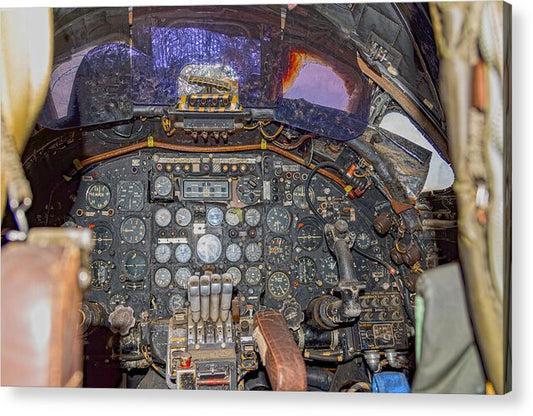Castle Air Force Base Inside the Cockpit 2 - Acrylic Print