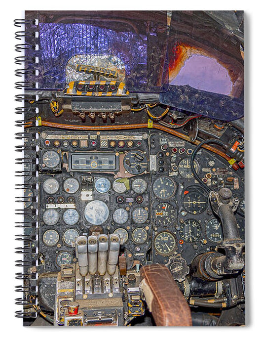 Castle Air Force Base Inside the Cockpit 1 - Spiral Notebook