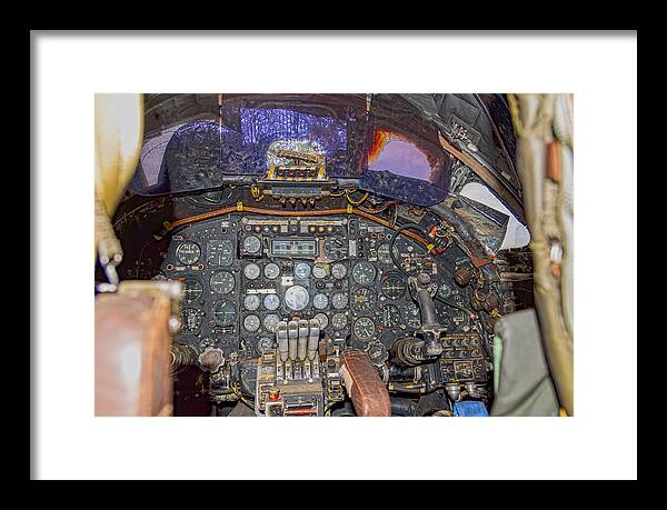 Castle Air Force Base Inside the Cockpit 2 - Framed Print