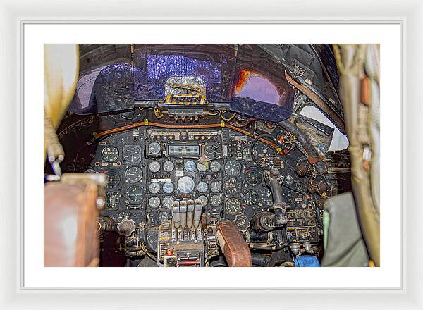 Castle Air Force Base Inside the Cockpit 2 - Framed Print