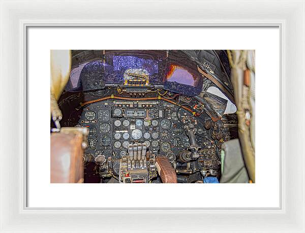 Castle Air Force Base Inside the Cockpit 2 - Framed Print