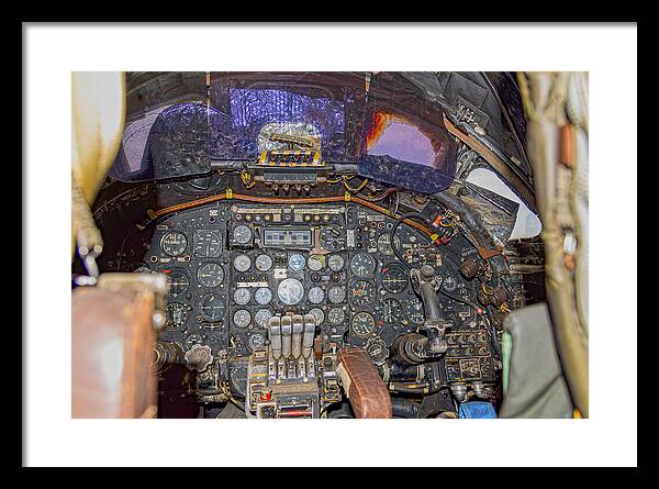 Castle Air Force Base Inside the Cockpit 2 - Framed Print