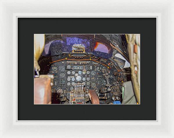 Castle Air Force Base Inside the Cockpit 2 - Framed Print