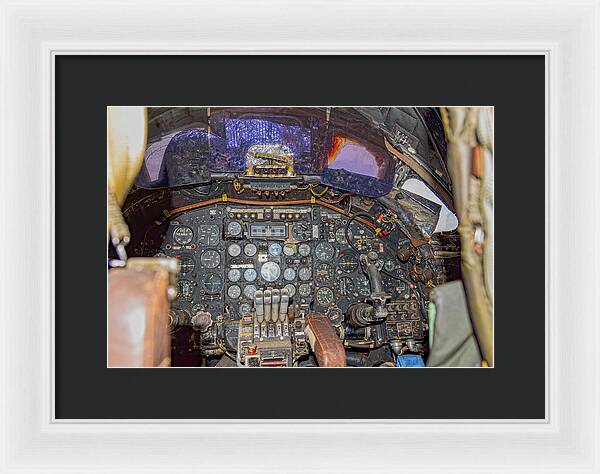 Castle Air Force Base Inside the Cockpit 2 - Framed Print