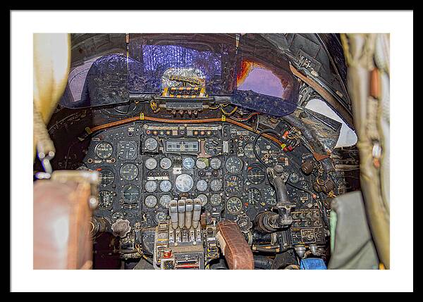 Castle Air Force Base Inside the Cockpit 2 - Framed Print
