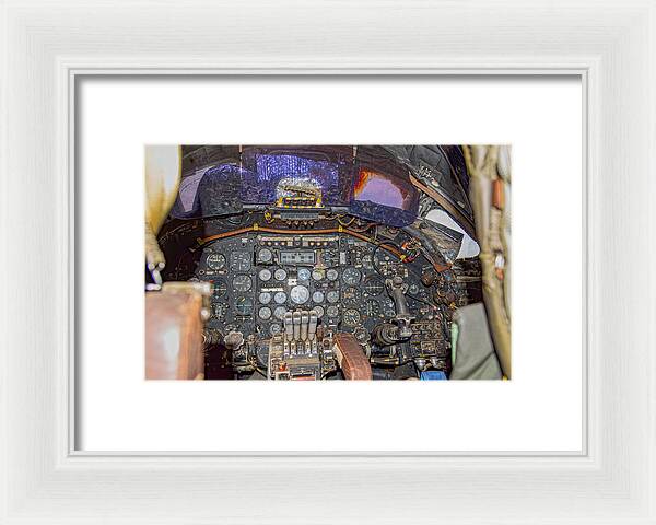 Castle Air Force Base Inside the Cockpit 2 - Framed Print