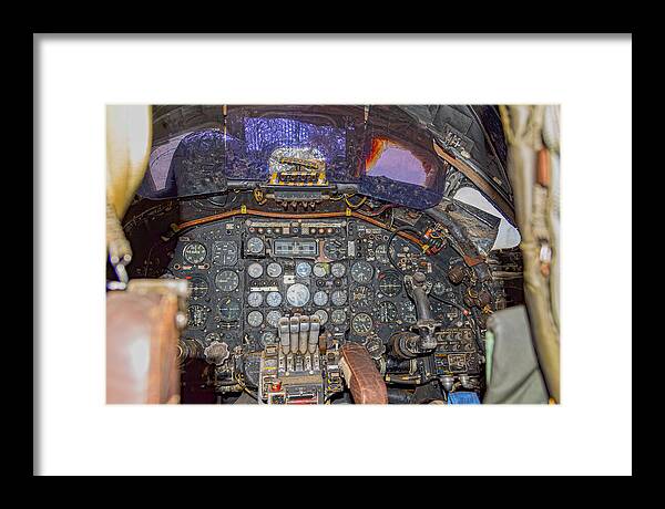 Castle Air Force Base Inside the Cockpit 2 - Framed Print