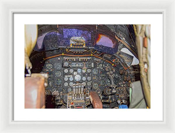 Castle Air Force Base Inside the Cockpit 2 - Framed Print