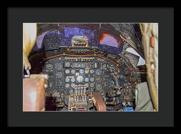 Castle Air Force Base Inside the Cockpit 2 - Framed Print